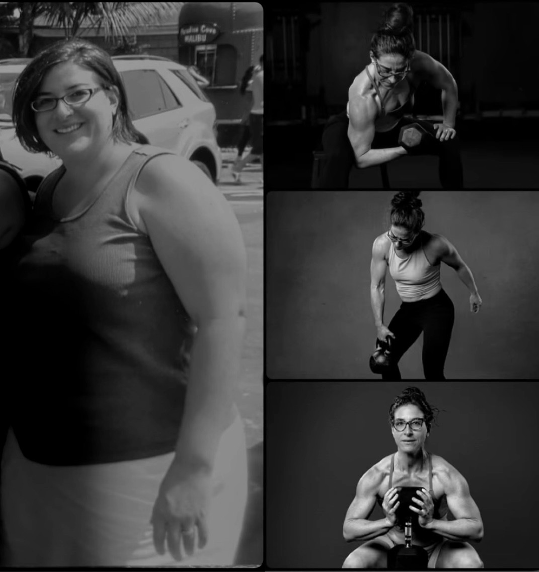 Emily Frydrych, then and now